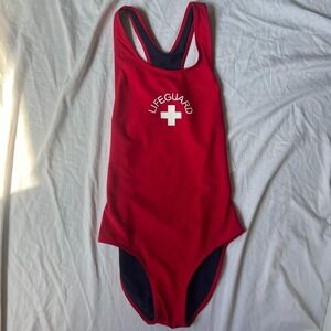 BAYWATCH Lifeguard Red One Piece Swimsuit